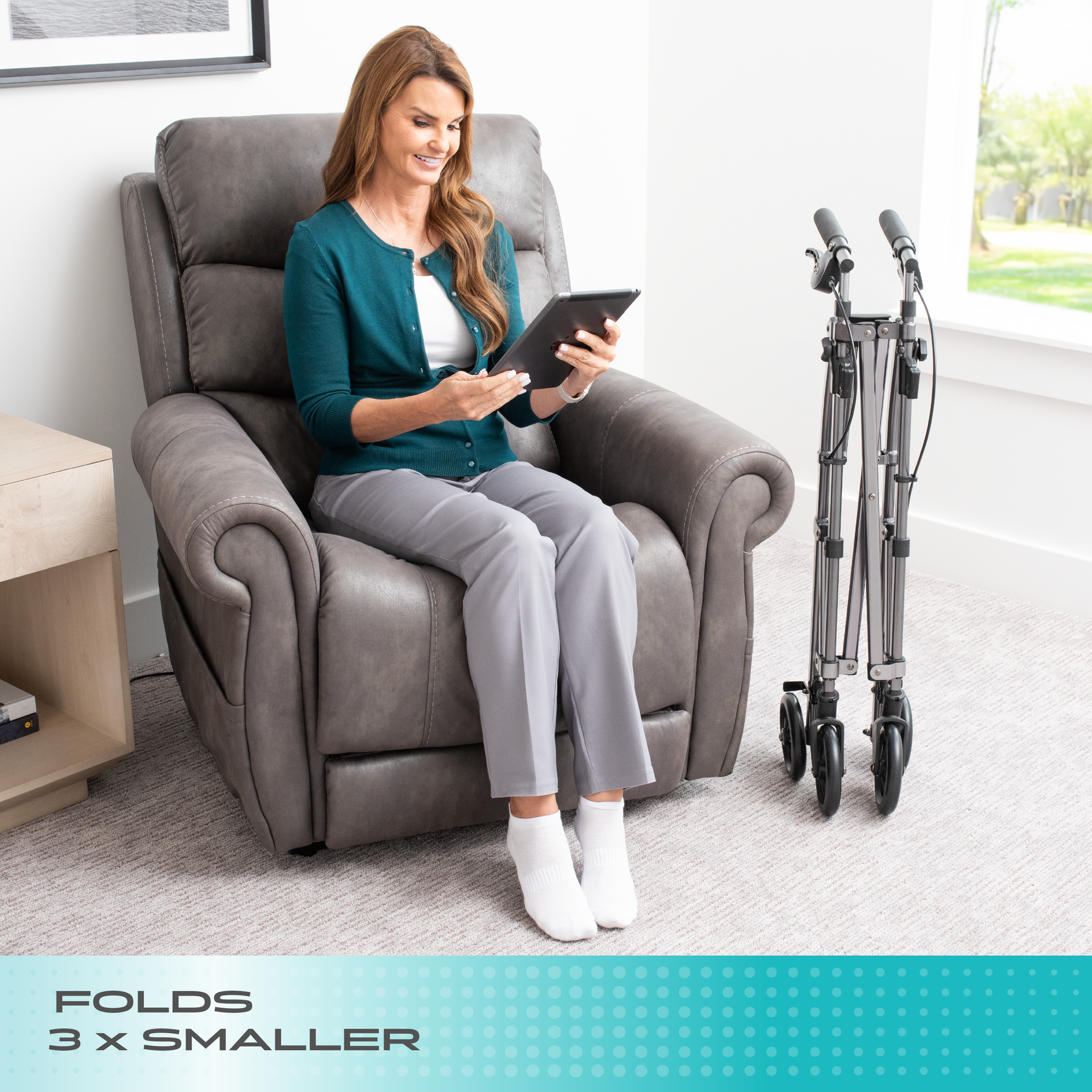 Wonder Indoor Rollator with Tray